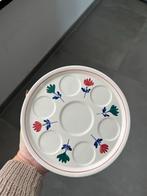 Boerenbont Eierdopjes Bord, Ophalen, Gebruikt, Bord(en), Aardewerk