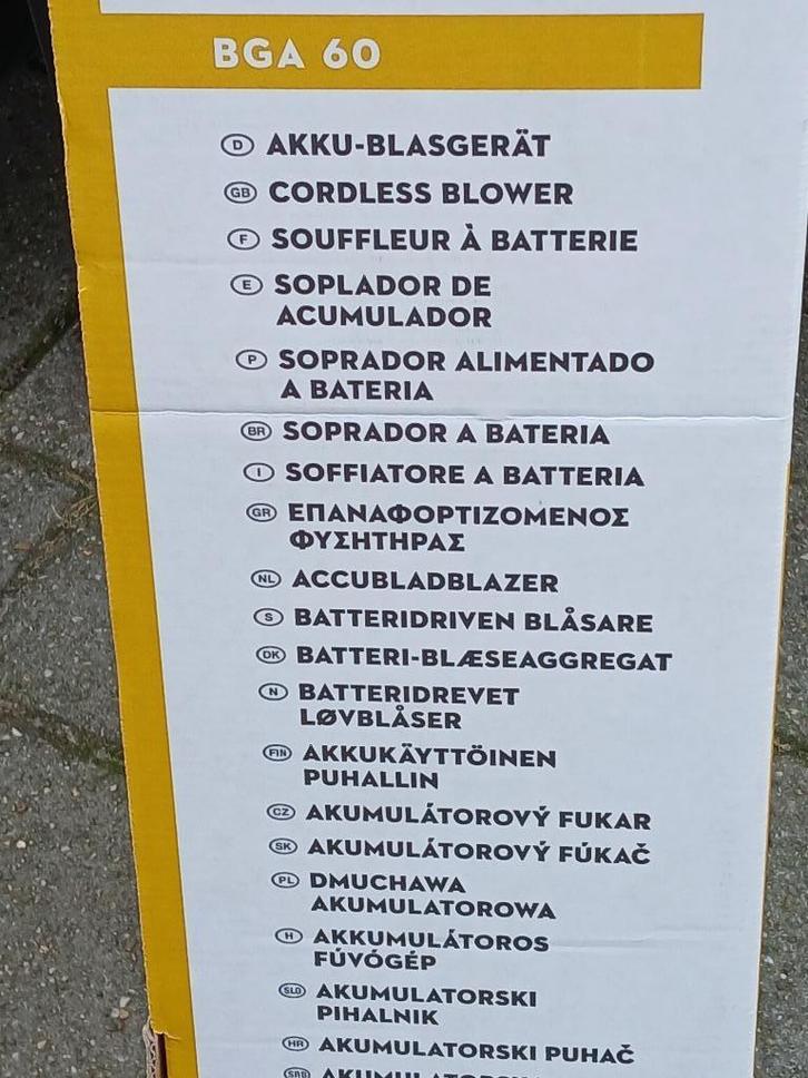STIHL ACCU BLADBLAZER. B.G.A.60, Tuin en Terras, Bladblazers, Zo goed als nieuw, Elektrisch, Verzenden