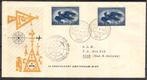 1e KLM poolvlucht Amsterdam - Biak 1958, Verzenden, Envelop