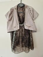 Topje met bolero maat M 38, Ophalen of Verzenden, Zo goed als nieuw, Maat 38/40 (M), Beige