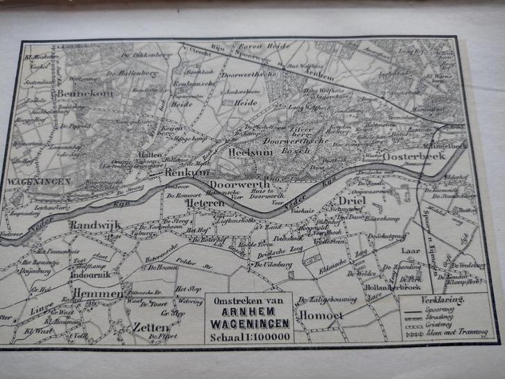 K 11 Arnhem / Wageningen/ Bennekom/ Driel Foto Litho 1887, Antiek en Kunst, Kunst | Litho's en Zeefdrukken, Ophalen of Verzenden