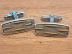 Zilveren vintage manchetknopen, Gebruikt, Onbekend, Ophalen of Verzenden, Onbekend