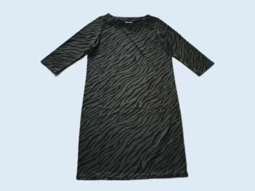 JOHN CABOT groen jurkje met print maat S ~ IM0013, Kleding | Dames, Jurken, Gedragen, Maat 36 (S), Groen, Boven de knie, Ophalen of Verzenden