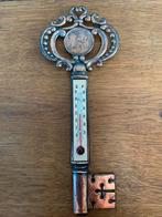 Prachtige thermometer in vorm van sleutel met hert, Huis en Inrichting, Woonaccessoires | Thermometers, Binnenthermometer, Ophalen of Verzenden