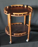 Bijzettafeltje, Gebruikt, 55 tot 75 cm, Ovaal, Hout