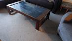 Mooie salontafel met stenen blad, Huis en Inrichting, Tafels | Salontafels, Ophalen, Gebruikt, 100 tot 150 cm, 50 tot 100 cm