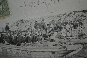 frankrijk 1904 oorlog japan rusland japanse soldaten boot  beschikbaar voor biedingen