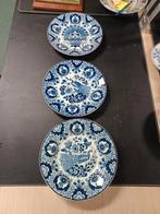Drie borden decor Haarlem   Soc Ceramique Maastricht, Ophalen of Verzenden
