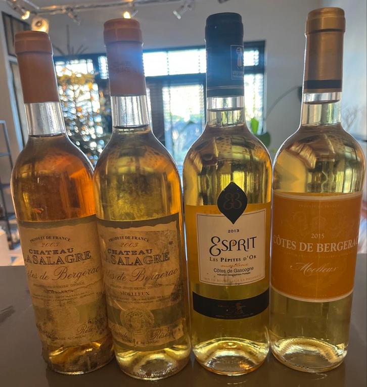 Collectie zoete witte wijnen uit Frankrijk, Verzamelen, Wijnen, Gebruikt, Witte wijn, Frankrijk, Vol, Ophalen of Verzenden