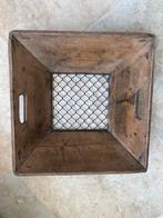 Houten zeef brocante, Ophalen, Gebruikt, Vierkant, Hout