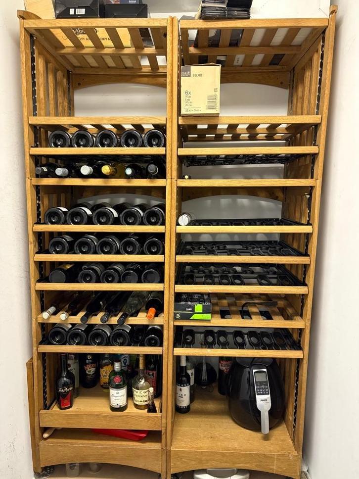 EuroCave wijnoplegsysteem, Huis en Inrichting, Woonaccessoires | Wijnrekken, Zo goed als nieuw, 75 cm of meer, Hout, 25 flessen of meer