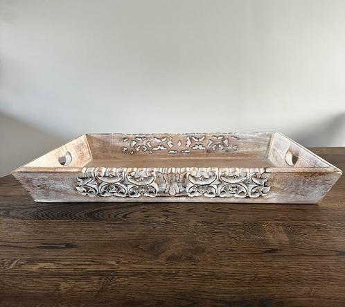Dienblad PTMD, Huis en Inrichting, Woonaccessoires | Dienbladen, Zo goed als nieuw, Hout, Rechthoekig, Ophalen of Verzenden