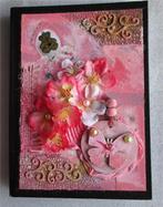 BB.Design - Mixed Media Art Journal Cover - vlinder roze, Ophalen of Verzenden, Nieuw, Materiaal