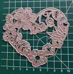 Snijmal Hart met Bloemen, Hobby en Vrije tijd, Scrapbooking, Ophalen of Verzenden, Nieuw, Frame of Mal, Overige merken