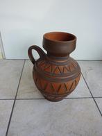 grote zware retro/ vintage vaas i.z.g.st Hoog 37 cm, Overige kleuren, Ophalen of Verzenden, Minder dan 50 cm, Glas