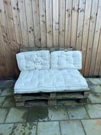 Pallet loungeset met kussens, Tuin en Terras, Ophalen of Verzenden, Zo goed als nieuw