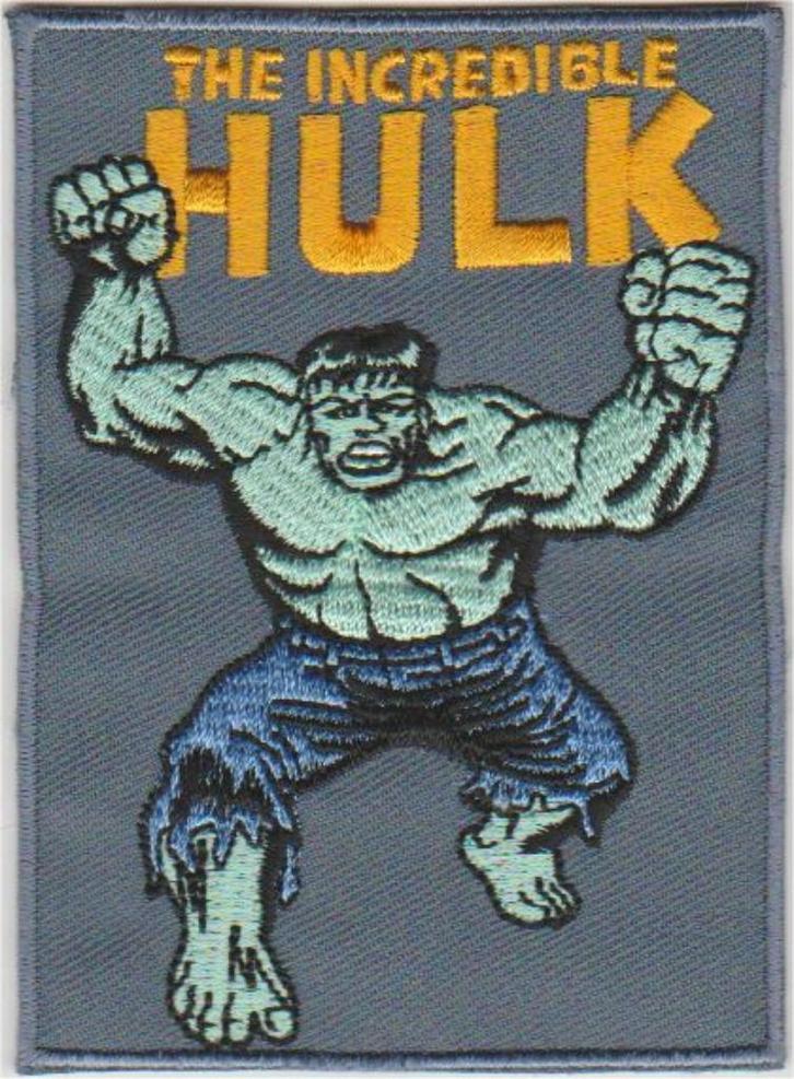 The Incredible Hulk stoffen opstrijk patch embleem #1, Verzamelen, Kleding en Patronen, Nieuw, Shirt, Verzenden