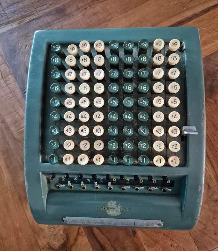 Antieke Sumlock rekenmachine - mist pootje, Antiek en Kunst, Antiek | Kantoor en Zakelijk, Ophalen