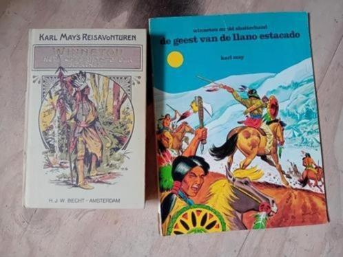 5 x Karl May reisavonturen stripboek winneton - h.j.w becht, Boeken, Stripboeken, Gelezen, Meerdere stripboeken, Ophalen