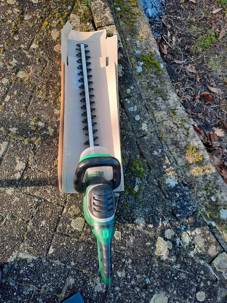 Elektrische snoeischaar & kettingzaag - Hout zagen!, Tuin en Terras, Heggenscharen, Gebruikt, Elektrisch, Ophalen