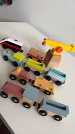 Treintjes houten treinbaan, Kinderen en Baby's, Speelgoed | Houten speelgoed, Ophalen, Overige typen