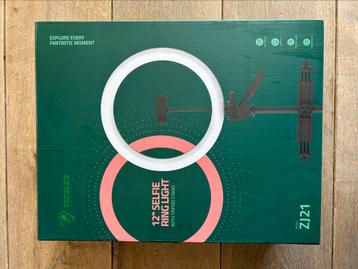 Tecelks 12” selfie ring light met statief  beschikbaar voor biedingen
