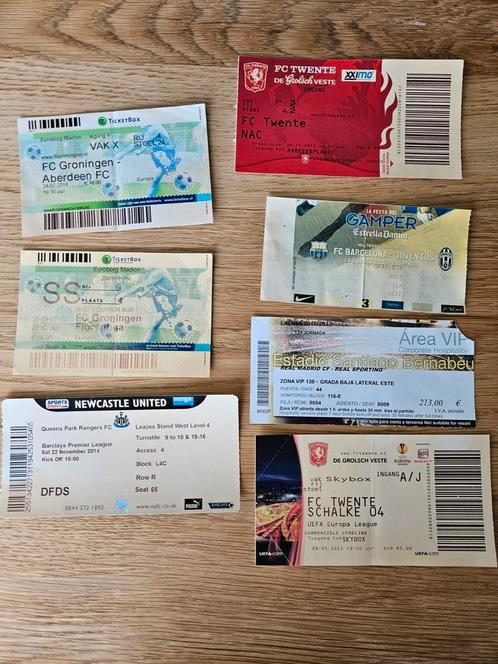 Oude voetbaltickets van verschillende clubs, Tickets en Kaartjes, Overige Tickets en Kaartjes