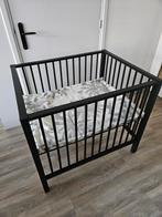 Nette zwarte Europe Baby box + boxkleed, Ophalen, Zo goed als nieuw, Rechthoekig, In hoogte verstelbaar