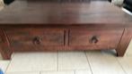 Houten Salontafel met Lades heel veel bergruimte, Huis en Inrichting, Tafels | Salontafels, Ophalen, Gebruikt, 100 tot 150 cm