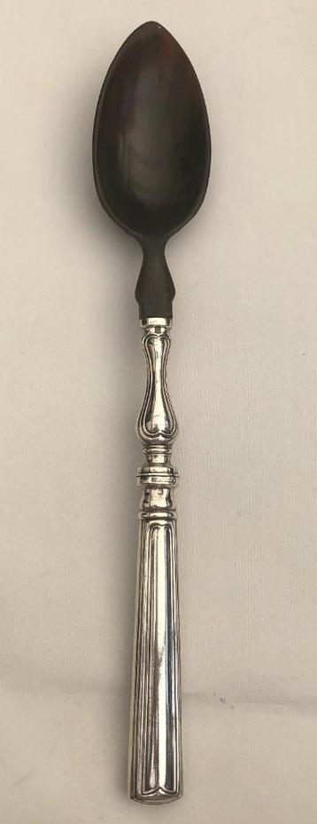 Christofle Serveer/salade lepel met hoorn - eind 1800 beschikbaar voor biedingen