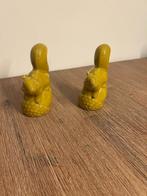 2 Beeldjes eekhoorn groen, Ophalen of Verzenden, Nieuw, Dier