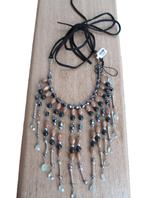 NIEUW: DYRBERG/KERN waterval statement ketting was 150 euro, Sieraden, Tassen en Uiterlijk, Kettingen, Overige materialen, Verstelbaar