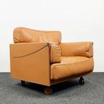 Poltrona Frau Club Fauteuil - Bruin 22601, Huis en Inrichting, Fauteuils, Ophalen, Gebruikt, 50 tot 75 cm, Leer