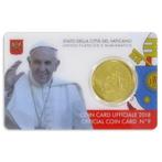 Coincard Vaticaan 2018 50 Eurocent Nº 09, Ophalen of Verzenden, Vaticaanstad, 50 cent