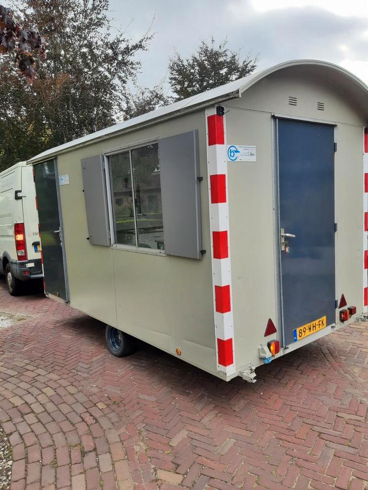 bouwkeet pipowagen foodtruck snelverkeer toilet opslagkeet, Doe-het-zelf en Verbouw, Bouwketen en Schaftketen, Ophalen of Verzenden