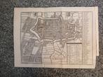 Plattegrond Alkmaar, 18e eeuws., Boeken, Atlassen en Landkaarten, Gelezen, Voor 1800, Ophalen of Verzenden, Landkaart
