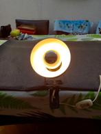 Vintage zwarte klemspot, jaren '70., Huis en Inrichting, Gebruikt, Ophalen of Verzenden, Vintage, jaren '70, Metaal
