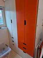 3x Ikea Stuva kasten, oranje, wit & houtlook, Ophalen, Overige materialen, Gebruikt, Met deur(en)