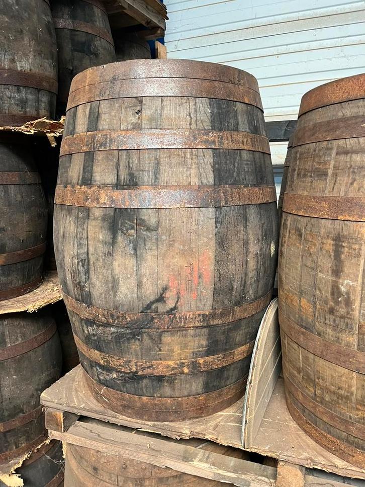 Whisky vaten in vele maten, Tuin en Terras, Regentonnen, Gebruikt, Hout, 150 liter of meer, Ophalen of Verzenden