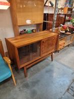 Vintage sideboard met vitrine jaren 60, Antiek en Kunst, Ophalen of Verzenden