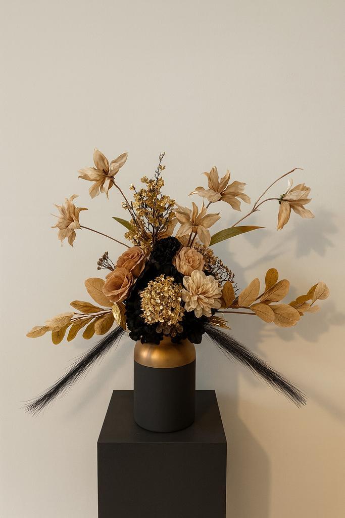 Luxe Kunstboeket (65-80cm) met/zonder vaas, Huis en Inrichting, Woonaccessoires | Vazen, Nieuw, Overige kleuren, 75 cm of meer