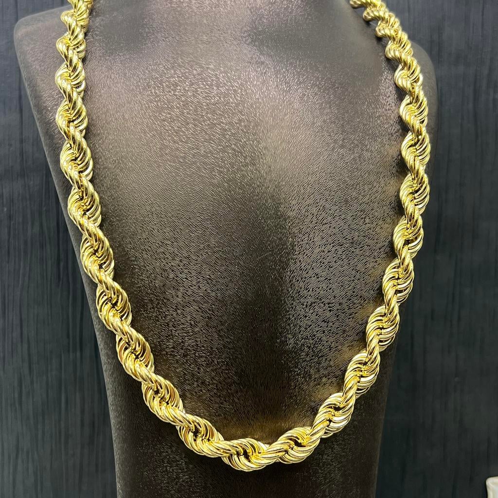 14k gouden rope ketting, Ophalen of Verzenden, Nieuw, Goud, Goud