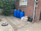 Blauwe Regentonnen - Gratis Afhalen, 75 tot 150 liter, Ophalen, Gebruikt, Kunststof