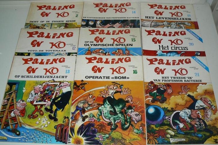 Verzameling van 15 Paling en Ko albums. Ook losse verkoop., Boeken, Stripboeken, Meerdere stripboeken, Ophalen of Verzenden