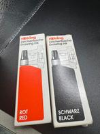 Rotring inkt 23 ml, zwart, rood. Duitsland vintage, Ophalen of Verzenden, Zo goed als nieuw, Balpen, Overige merken