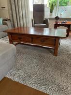 Prachtige salontafel voorzien van lades mahonie, Huis en Inrichting, Tafels | Salontafels, Ophalen, 100 tot 150 cm, 50 tot 100 cm