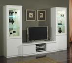 Woonkamer Forever 2 wandmeubel hoogglans wit zwart marmer -A, Ophalen of Verzenden, Nieuw, 25 tot 50 cm, Minder dan 100 cm