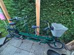 Tandem fiets ouder - kind groen, Ophalen, Minder dan 10 versnellingen, 55 cm of meer, 57 tot 61 cm