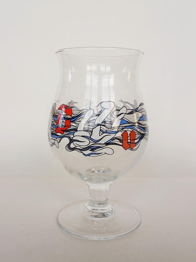 Bierglas Duvel 2022 Franky Sticks Collectors Item, Verzamelen, Biermerken, Ophalen of Verzenden, Nieuw, Glas of Glazen, Duvel