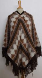Inca/Peru zachte warme poncho met capuchon! L/XL, Verzenden, Zo goed als nieuw, Maat 46/48 (XL) of groter, Bruin